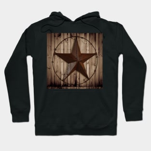 Rustic Old West Cowboy Western Country Star Hoodie